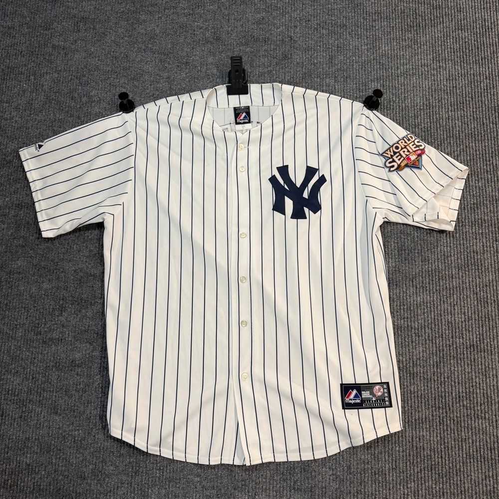 Derek Jeter Yankees Jersey XL – 2009 World Series Patch – Majestic Genuine MLB